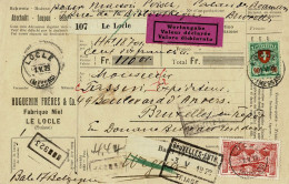 X1000   BRUXELLES ENTR.  /  TRIAGE   Dikke Kaderlijnen   3 V 1929 - Documenten & Fragmenten