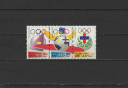 Netherland Antilles 1992 Olympic Games Barcelona Strip Of 3 MNH - Verano 1992: Barcelona