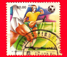 BRASILE - Usato - 1982  - Sport - FIFA Mondiali 1982 - Spagna - Campionati Mondiali Di Calcio - 80.00 - Oblitérés