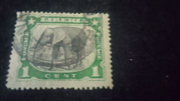 LİBERYA-1900-10-    1   C      DAMGALI - Liberia