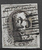OBP10A Met 4 Randen En Gebuur, Met Balkstempel P125 Vilvorde (zie Scans) - 1858-1862 Medaillen (9/12)