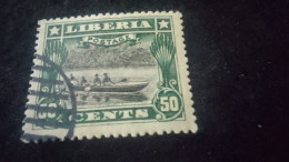 LİBERYA-1900-10-    50   C      DAMGALI - Liberia