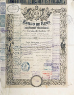 Reus 1880: Tarragona - Banco De Reus - 500 Pesetas - Bank En Verzekering