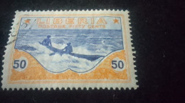 LİBERYA-1900-10-    50   C      DAMGALI - Liberia