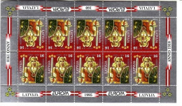 LETTLAND MI-NR. 414-415 POSTFRISCH(MINT) KLEINBOGENSATZ EUROPA 1995 FRIEDEN Und FREIHEIT - 1995