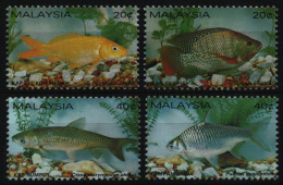 Malaysia 1983 - Mi-Nr. 258-261 A ** - MNH - Einzeln - Fische / Fish - Malasia (1964-...)