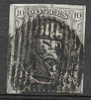 OBP10 Met 4 Randen En Met Balkstempel P132 Wetteren (zie Scans) - 1858-1862 Medaillen (9/12)
