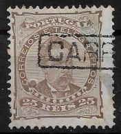 PORTUGAL 1882-84 D. LUIS I 25R P:12.5 USED CARIMBO (NP#94-P21-L1) - Used Stamps