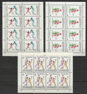 Russia 1992 Olympic Games Barcelona, Handball, Fencing, Judo Set Of 3 Sheetlets MNH - Estate 1992: Barcellona