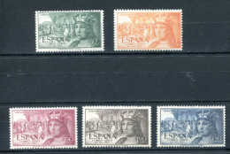 1952.ESPAÑA.EDIFIL 1111/15**.NUEVOS SIN FIJASELLOS(MNH).CATALOGO 24€ - Nuevos