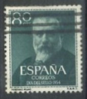 SPAIN,  1954 - MARCELINO MENENDEZ STAMP, # 814, USED. - Gebraucht