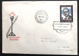 HUNGARY, Circulated FDC « SALVADOR ALLENDE », 1974 - Cartas & Documentos