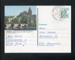 "BUNDESREPUBLIK DEUTSCHLAND" 1979, Bildpostkarte Mit Bild "WETZLAR" Und SSt. "BRAUNFELS" (A1040) - Bildpostkarten - Gebraucht