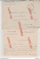 Fixe WW2 Tribunal Pamiers Ariège Lettre Et Son Contenu Le Procureur De L'Etat Français Circulé FM 3 Janv 1942 Rare - 1939-45