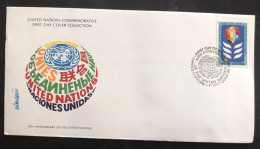 UNITED NATIONS, Uncirculated FDC « 35 TH ANNIVERSARY OF UNITED NATIONS », 1980 - ONU