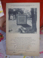 POSTCARD THE GRAVE OF ANN RUTLEDGE AT PETERSBURG WITH POEM BY EDGAR LEE MASTERS AK CPA - Other & Unclassified