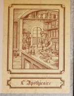 Petit Calendrier Poche 1985 Illustration Métier Apothicaire  Pharmacie Lorient Morbihan - Tamaño Pequeño : 1981-90