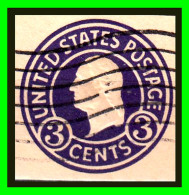 SELLO POSTAL *UNITED STATES POSTAGE .- EE.UU. AÑO 1916. 3 CENTAVOS PREPAGOS PRESIDENTE GEORGE WASHINGTON. - Gebraucht