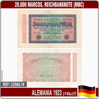 C2565_1# Alemania 1923. 20.000 Marcos. Reichbanknote (MBC) P-85a.2.FZ - 20.000 Mark