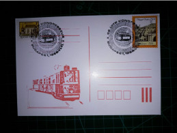 HONGRIE, Entier Postal Avec Illustration D'un Tramway électrique Et Cachet Spécial Du Tramway De Budapest. Année 1989 - Entiers Postaux