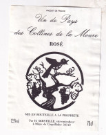 Etiquette De Vin De Pays Des Collines De La Moure - Sonstige & Ohne Zuordnung