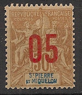 SPM - 1912 - N°YT. 99 - Type Groupe 05 Sur 30c - Neuf Luxe ** / MNH / Postfrisch - Nuevos