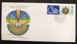 UNITED NATIONS, Uncirculated FDC « TENTH ANNIVERSARY OF THE UNITED NATIONS VOLUNTEERS PROGRAMME », 1981 - ONU