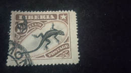 LİBERYA-1920-30-    15   C      DAMGALI - Liberia