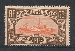 SPM - 1932-33 - N°YT. 148 - Chalutier 65c Brun Et Rouge - Neuf Luxe ** / MNH / Postfrisch - Nuevos