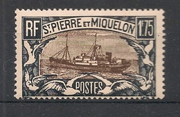 SPM - 1932-33 - N°YT. 154 - Chalutier 1f75 Noir Et Brun - Neuf Luxe ** / MNH / Postfrisch - Ungebraucht