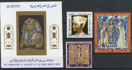 Ägypten 1087, 88b, 89-90, Block 27 Postfrisch Pharao #GL875 - Altri & Non Classificati