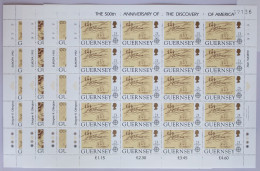 Großbritannien Guernsey 549-552 Postfrisch Als Kleinbogensatz #GF396 - Guernesey