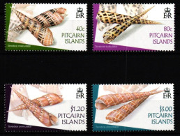 Pitcairn Inseln 651-654 Postfrisch Muscheln Und Schnecken #JV592 - Marine Life