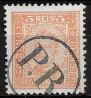 PORTUGAL 1892-94 D. CARLOS I 5R P:11.5 CARIMBO POSTA RURAL (NP#94-P21-L4) - Used Stamps