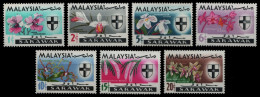 Malaya - Sarawak 1965 - Mi-Nr. 212-218 ** - MNH - Orchideen / Orchids - Sarawak (...-1963)