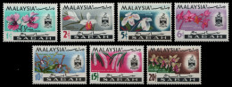 Malaya - Sabah 1965 - Mi-Nr. 17-23 ** - MNH - Orchideen / Orchids - Sabah