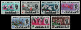 Malaya - Perak 1965 - Mi-Nr. 115-121 ** - MNH - Orchideen / Orchids - Perak