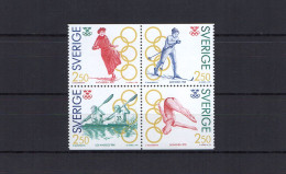 Sweden 1991 Olympic Games, Rowing Etc. Block Of 4 MNH - Sommer 1992: Barcelone