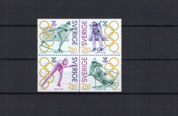 Sweden 1992 Olympic Games Albertville Block Of 4 MNH - Winter 1992: Albertville