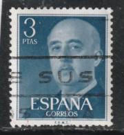 10ESPAGNE 186 // YVERT 866 // EDIFIL 1159 // 1948-50 - Usati