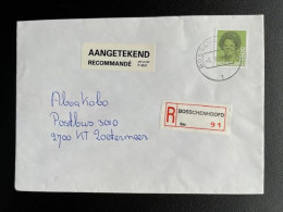 NETHERLANDS 1990 REGISTERED LETTER BOSSCHENHOOFD TO ZOETERMEER 10-01-1990 NEDERLAND - Covers & Documents