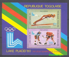 Togo 1980 Mi Block 151 MNH  (ZS5 TGObl151) - Ski