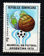 REPUBBLICA DOMENICANA - 1978 - CAMPIONATO DEL MONDO DI CALCIO IN ARGENTINA - MNH - Dominican Republic