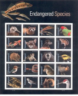 Estados Unidos United States USA 2023 - Endangered Species Miniature Sheet Mnh** - Nuevos