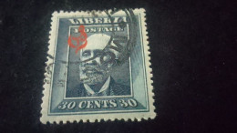 LİBERYA-1947-    30   C      DAMGALI - Liberia