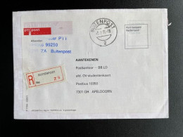 NETHERLANDS 1991 REGISTERED LETTER BUITENPOST TO APELDOORN 05-02-1991 NEDERLAND - Covers & Documents