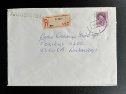 NETHERLANDS 1985 REGISTERED LETTER BUNDE TO LEIDERDORP 04-11-1985 NEDERLAND - Briefe U. Dokumente