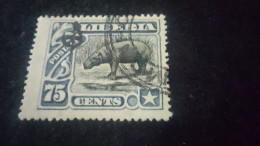 LİBERYA-1947-   75   C      DAMGALI - Liberia