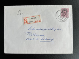 NETHERLANDS 1983 REGISTERED LETTER AALDEN TO LEIDERDORP 28-12-1983 NEDERLAND - Cartas & Documentos