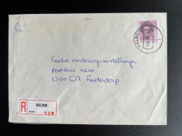 NETHERLANDS 1984 REGISTERED LETTER AALDEN TO LEIDERDORP 15-11-1984 NEDERLAND - Cartas & Documentos